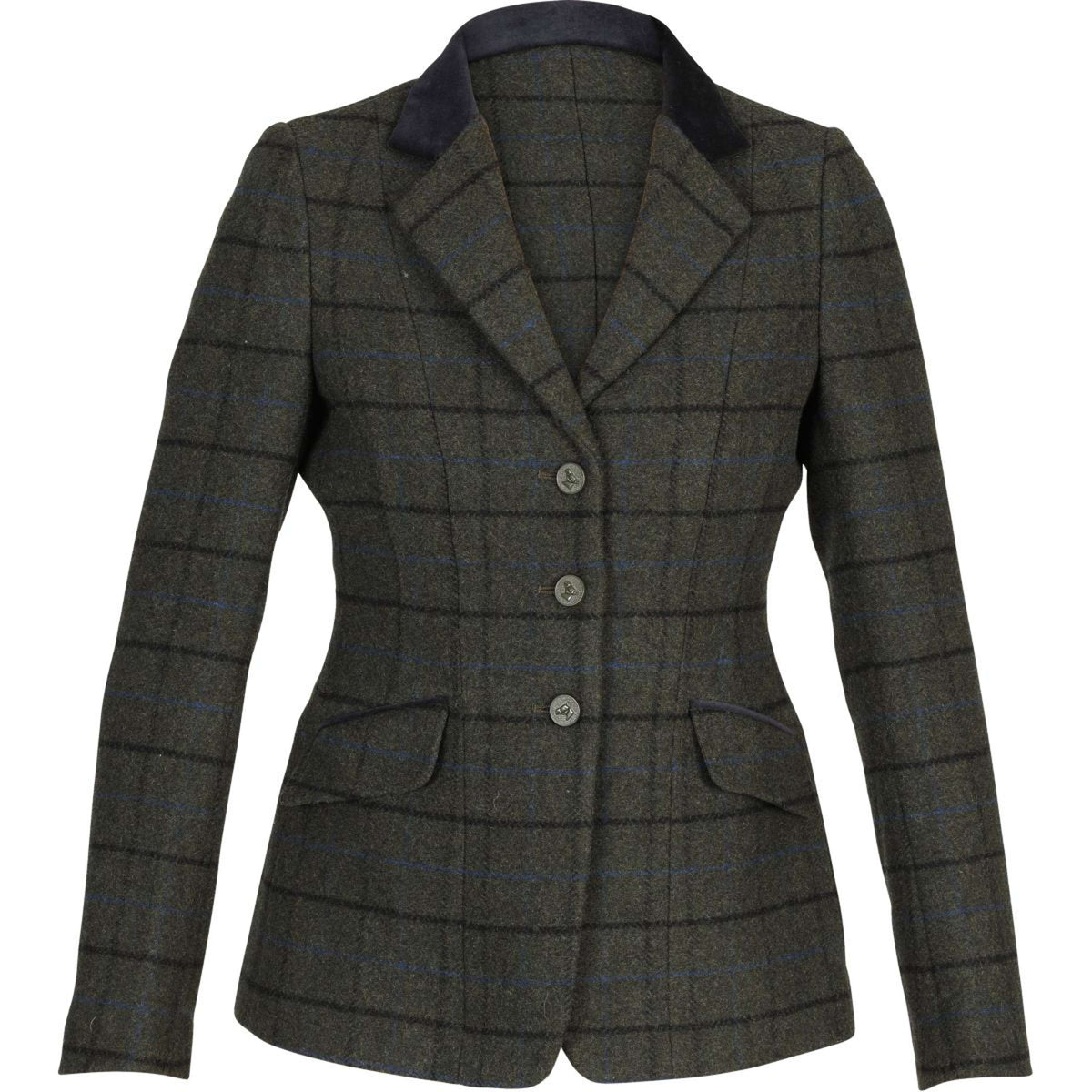 Aubrion by Shires Chaqueta de Competición Saratoga Verde Oscuro Check