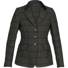 Aubrion by Shires Chaqueta de Competición Saratoga Verde Oscuro Check