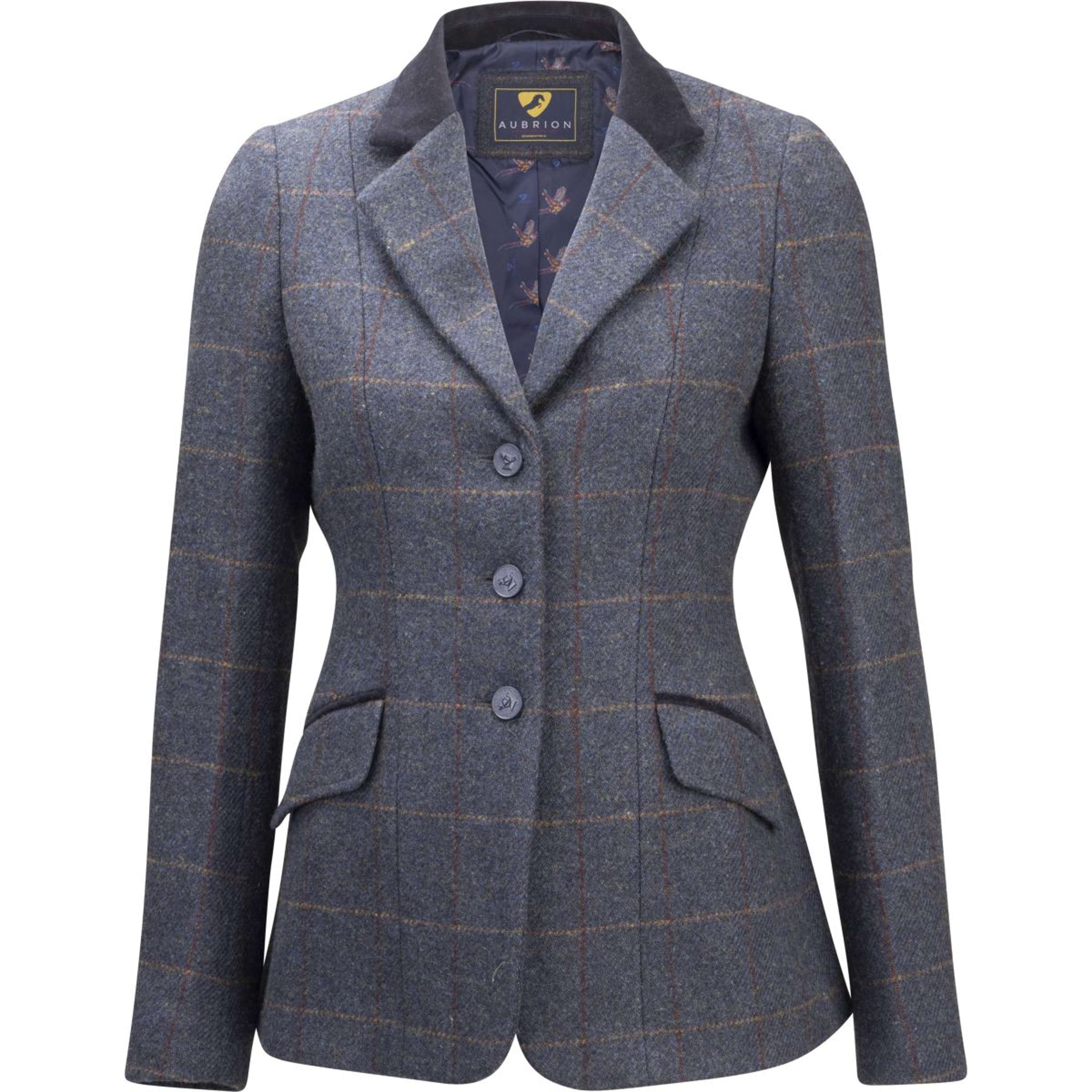 Aubrion by Shires Chaqueta de Competición Saratoga Juniper Navy Check Aubrion by Shires Chaqueta de Competición Saratoga Juniper Navy Check