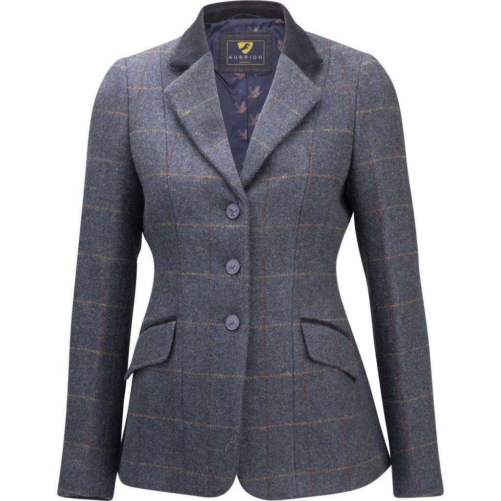 Aubrion by Shires Chaqueta de Competición Saratoga Juniper Navy Check