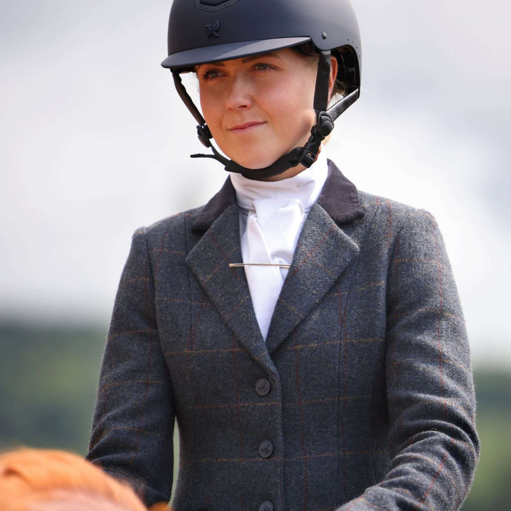 Aubrion by Shires Chaqueta de Competición Saratoga Juniper Navy Check