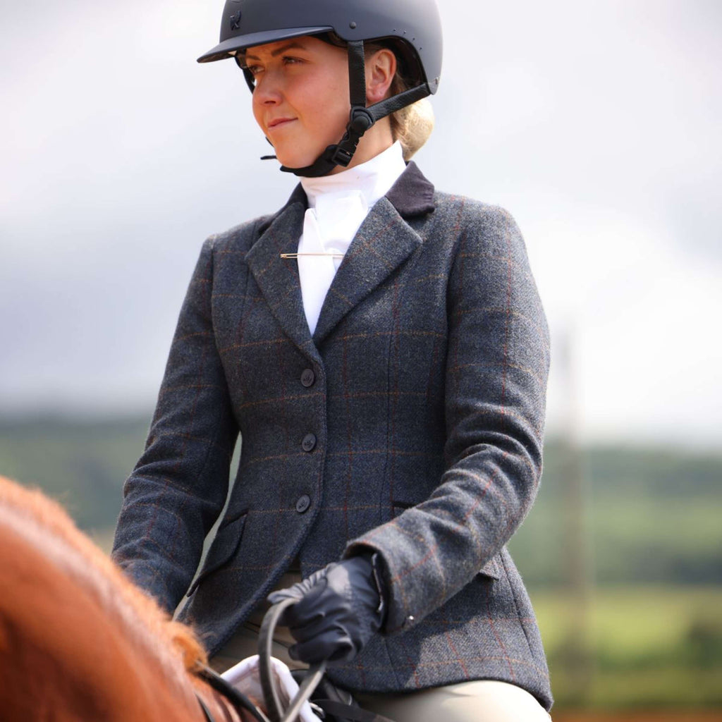 Aubrion by Shires Chaqueta de Competición Saratoga Juniper Navy Check