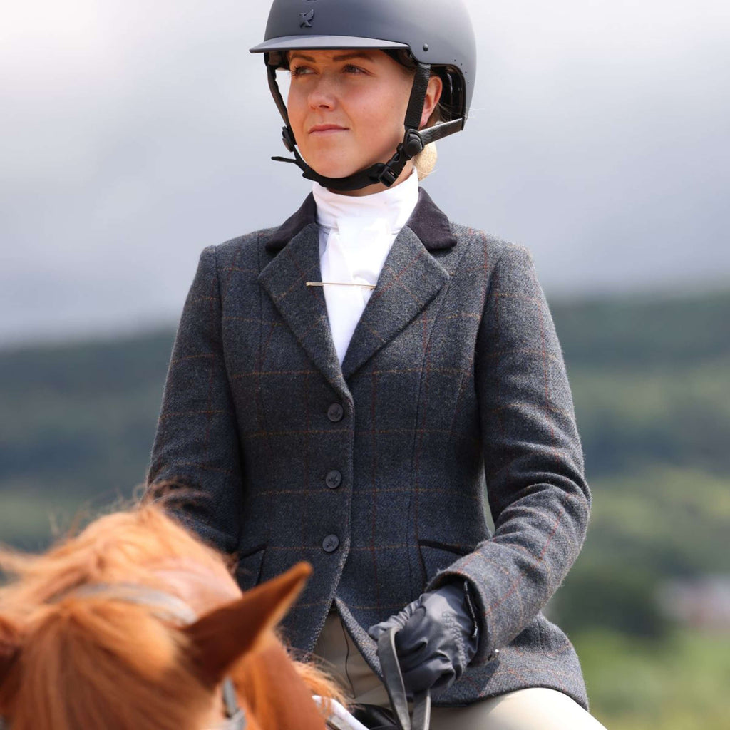 Aubrion by Shires Chaqueta de Competición Saratoga Juniper Navy Check