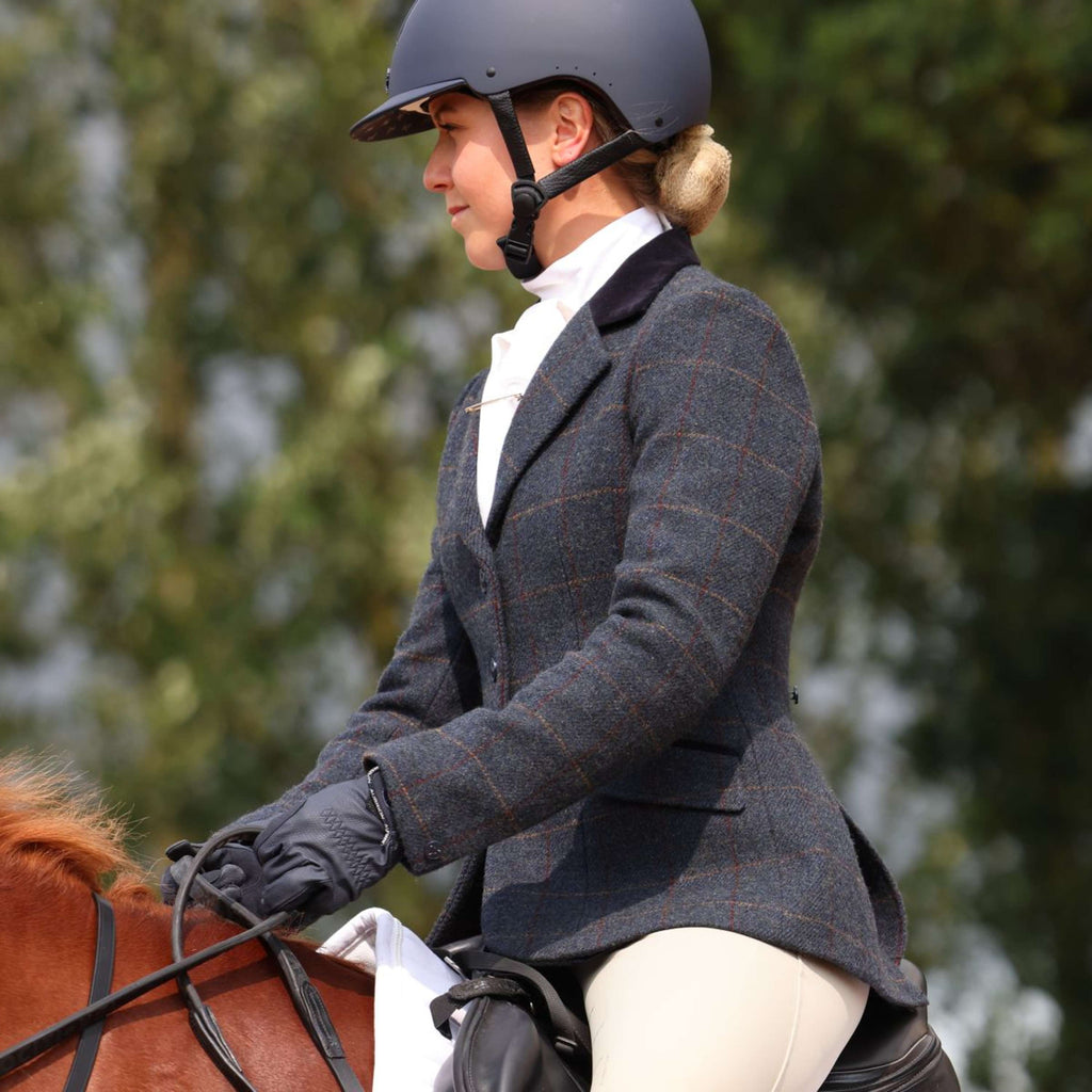 Aubrion by Shires Chaqueta de Competición Saratoga Juniper Navy Check