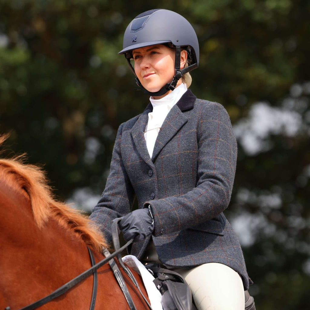 Aubrion by Shires Chaqueta de Competición Saratoga Juniper Navy Check