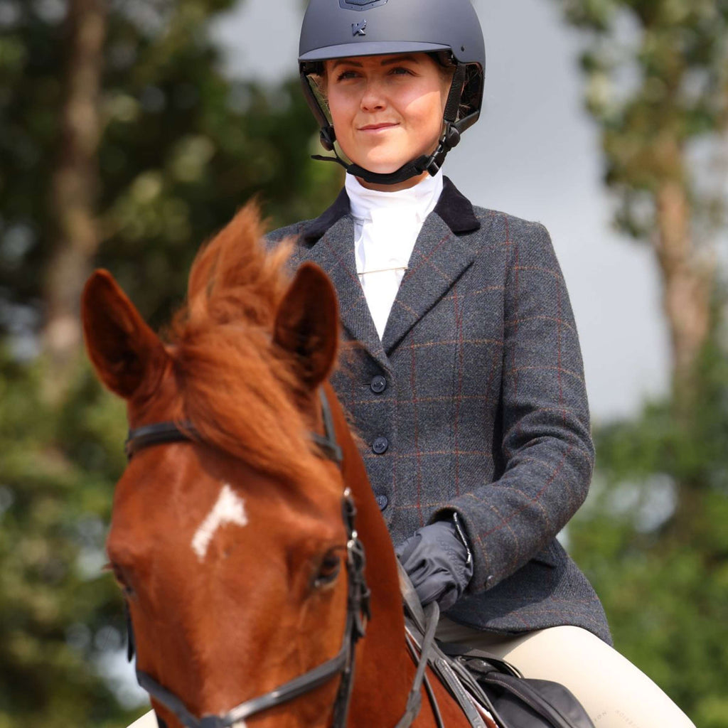 Aubrion by Shires Chaqueta de Competición Saratoga Juniper Navy Check