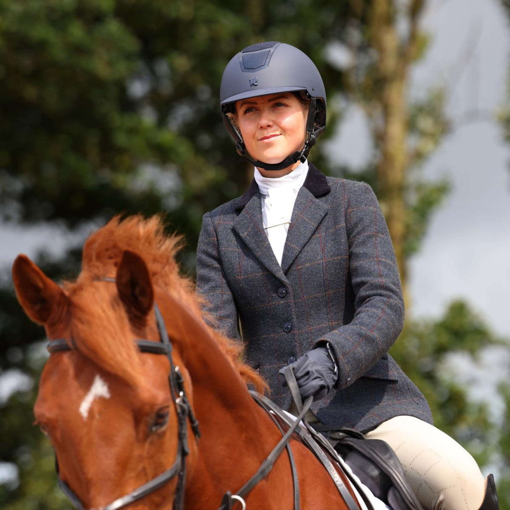 Aubrion by Shires Chaqueta de Competición Saratoga Juniper Navy Check
