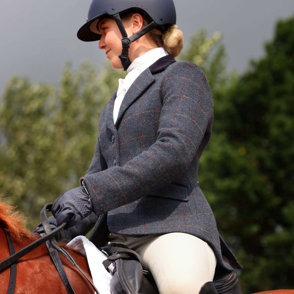 Aubrion by Shires Chaqueta de Competición Saratoga Juniper Navy Check