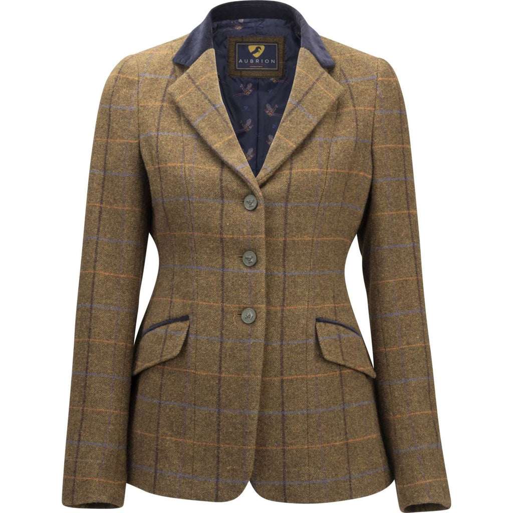 Aubrion by Shires Chaqueta de Competición Saratoga Marron Roble Check
