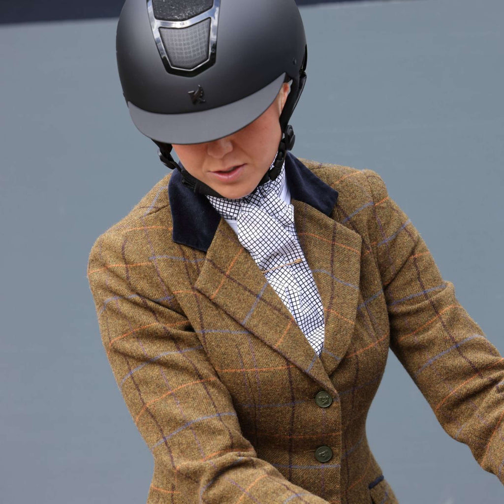 Aubrion by Shires Chaqueta de Competición Saratoga Marron Roble Check