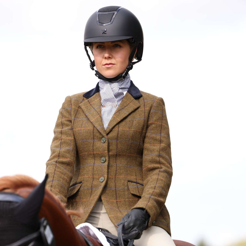 Aubrion by Shires Chaqueta de Competición Saratoga Marron Roble Check