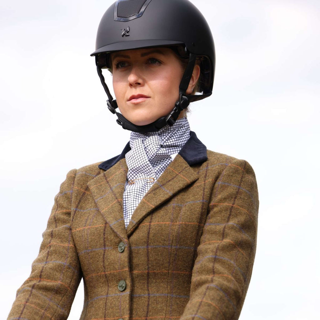 Aubrion by Shires Chaqueta de Competición Saratoga Marron Roble Check