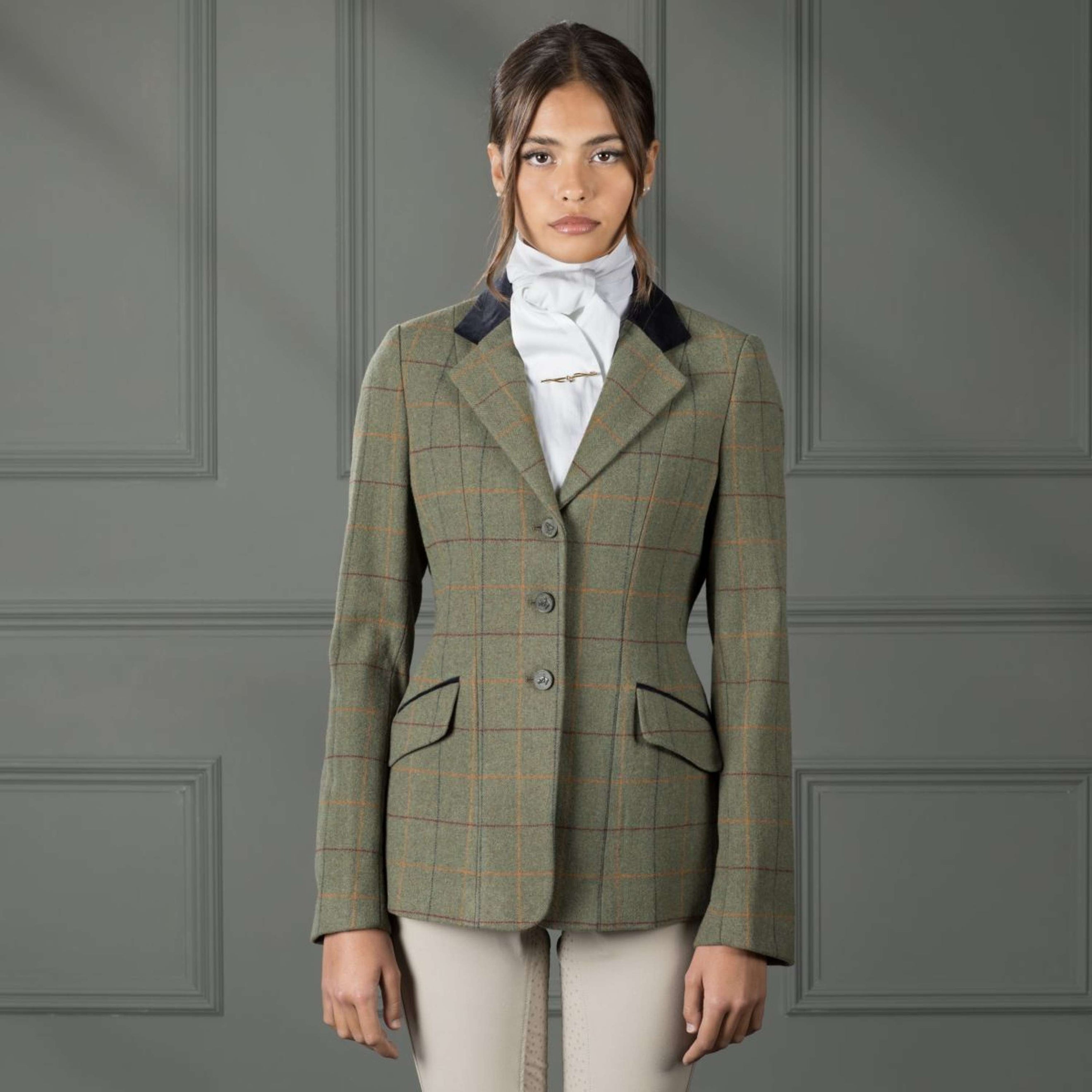 Aubrion by Shires Chaqueta de Competición Saratoga Rojo/Amarillo/Azul Check Aubrion by Shires Chaqueta de Competición Saratoga Rojo/Amarillo/Azul Check