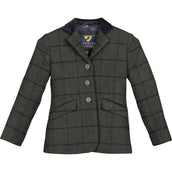 Aubrion by Shires Chaqueta de Competición Saratoga Niños Verde Oscuro Check