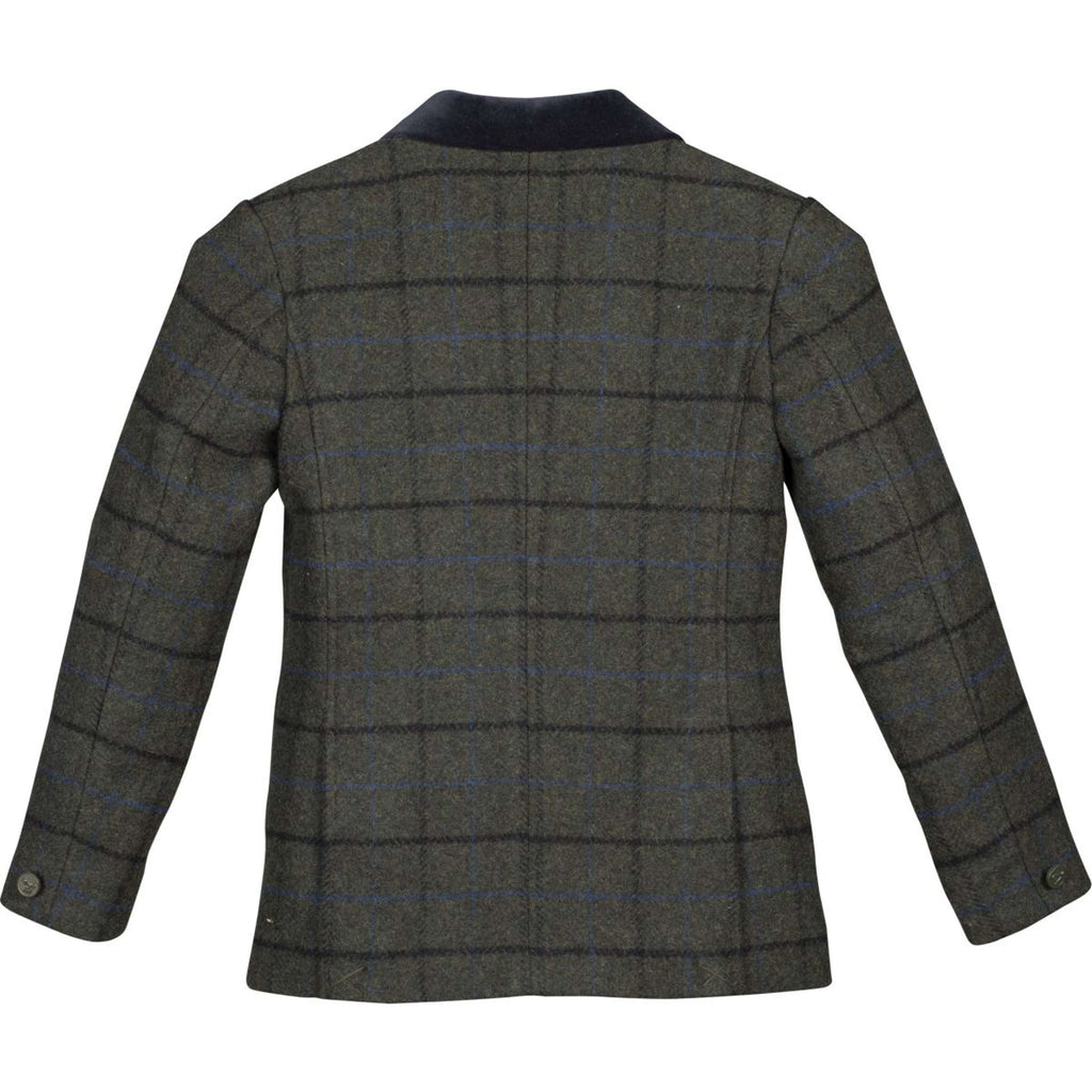 Aubrion by Shires Chaqueta de Competición Saratoga Niños Verde Oscuro Check