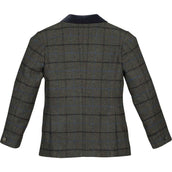 Aubrion by Shires Chaqueta de Competición Saratoga Niños Verde Oscuro Check