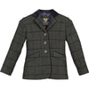 Aubrion by Shires Chaqueta de Competición Saratoga Niños Verde Oscuro Check