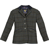 Aubrion by Shires Chaqueta de Competición Saratoga Niños Verde Oscuro Check