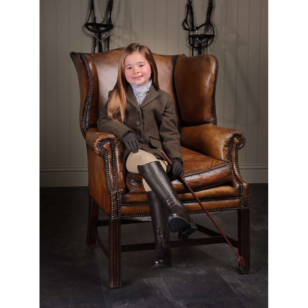 Aubrion by Shires Chaqueta de Competición Saratoga Niños Verde Check