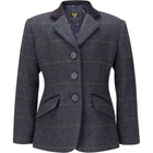 Aubrion by Shires Chaqueta de Competición Saratoga Niños Juniper Navy Check