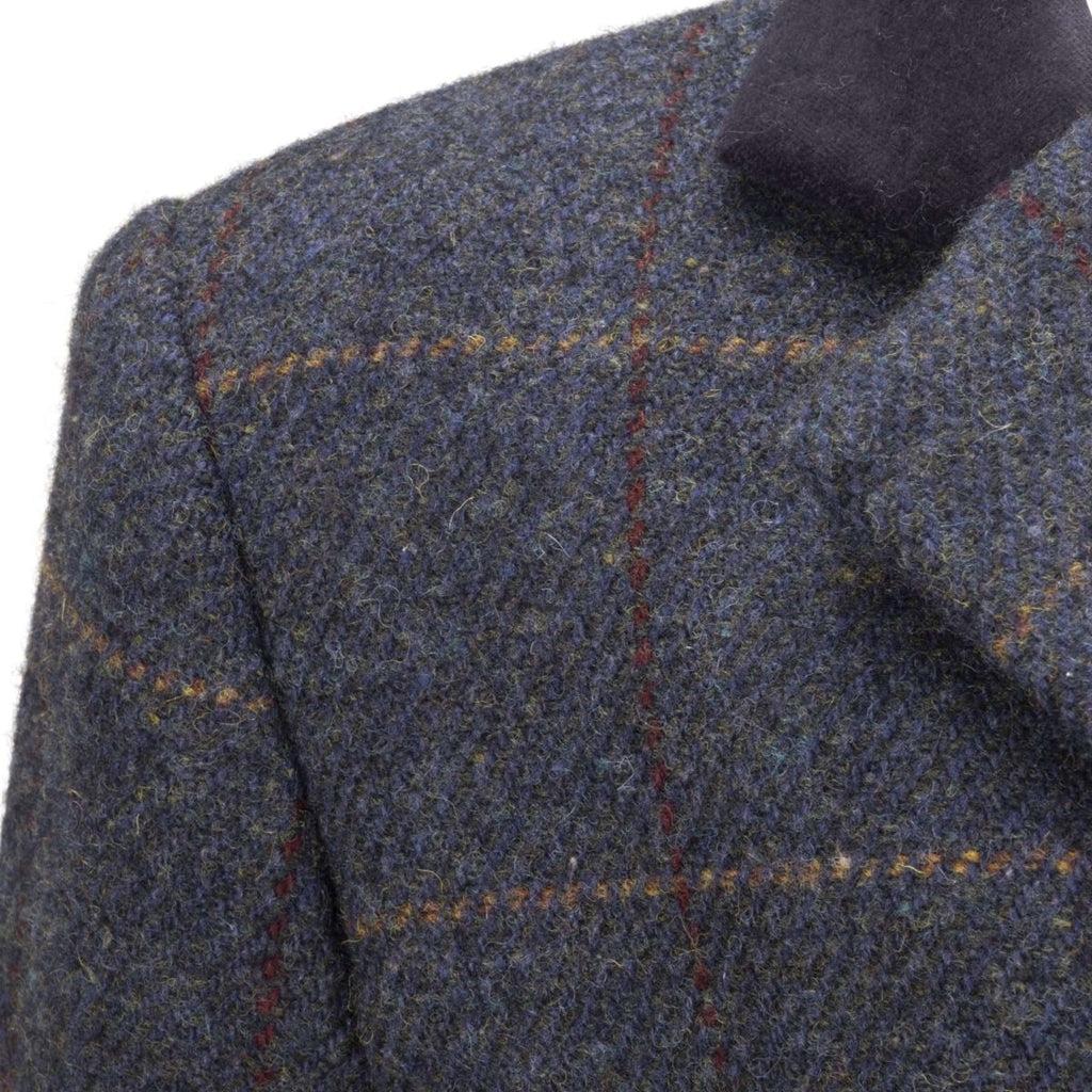 Aubrion by Shires Chaqueta de Competición Saratoga Niños Juniper Navy Check