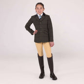 Aubrion by Shires Chaqueta de Competición Saratoga Niños Marron Roble Check