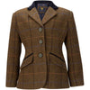 Aubrion by Shires Chaqueta de Competición Saratoga Niños Marron Roble Check
