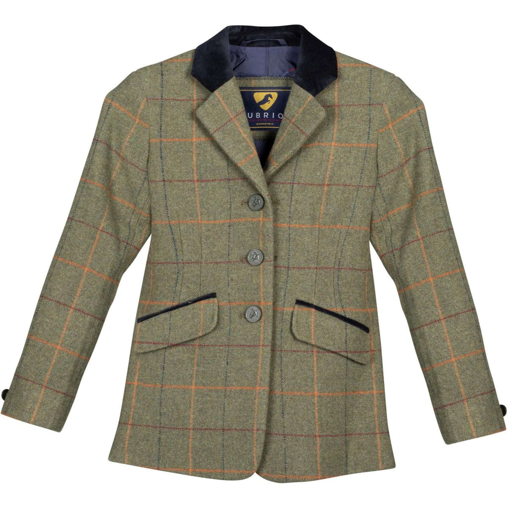 Aubrion by Shires Chaqueta de Competición Saratoga Niños Rojo/Amarillo/Azul Check
