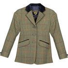 Aubrion by Shires Chaqueta de Competición Saratoga Niños Rojo/Amarillo/Azul Check