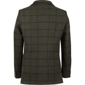 Aubrion by Shires Chaqueta de Competición Saratoga Hombres Verde Oscuro Check