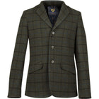 Aubrion by Shires Chaqueta de Competición Saratoga Hombres Verde Oscuro Check