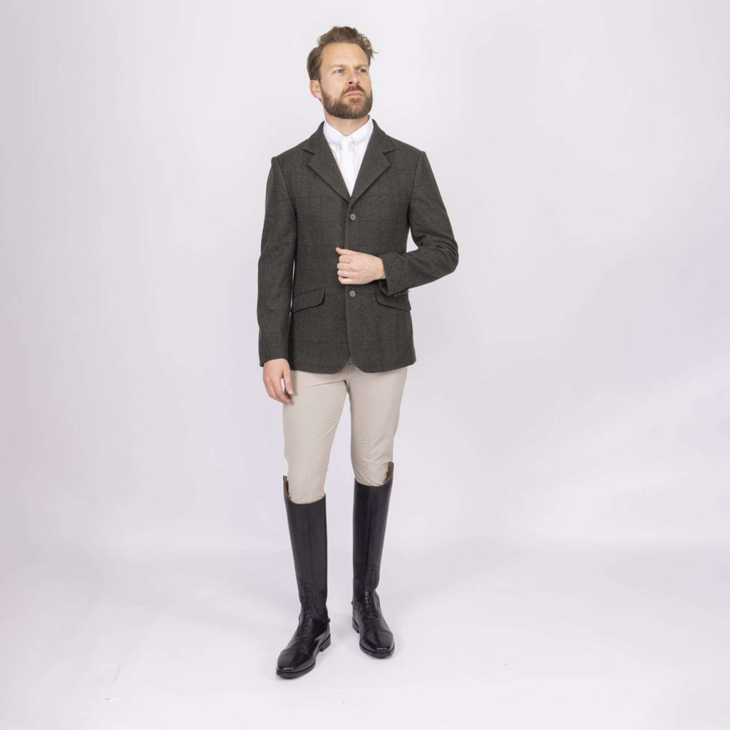 Aubrion by Shires Chaqueta de Competición Saratoga Hombres Elm Verde Check
