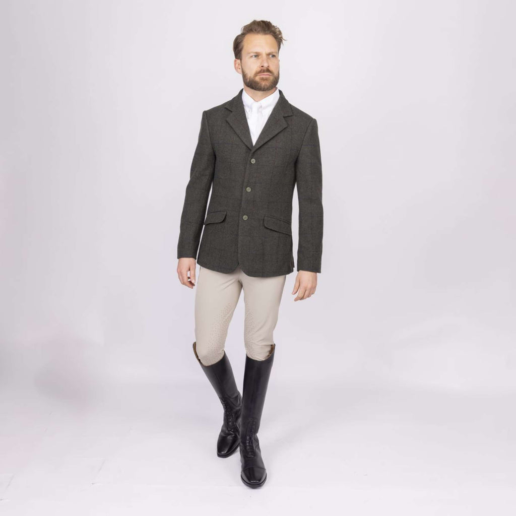 Aubrion by Shires Chaqueta de Competición Saratoga Hombres Elm Verde Check