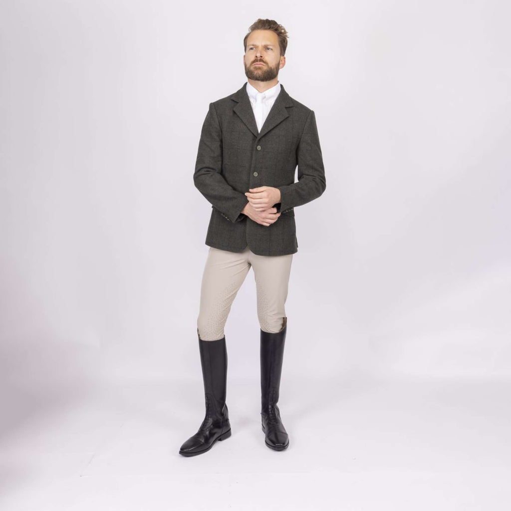 Aubrion by Shires Chaqueta de Competición Saratoga Hombres Elm Verde Check