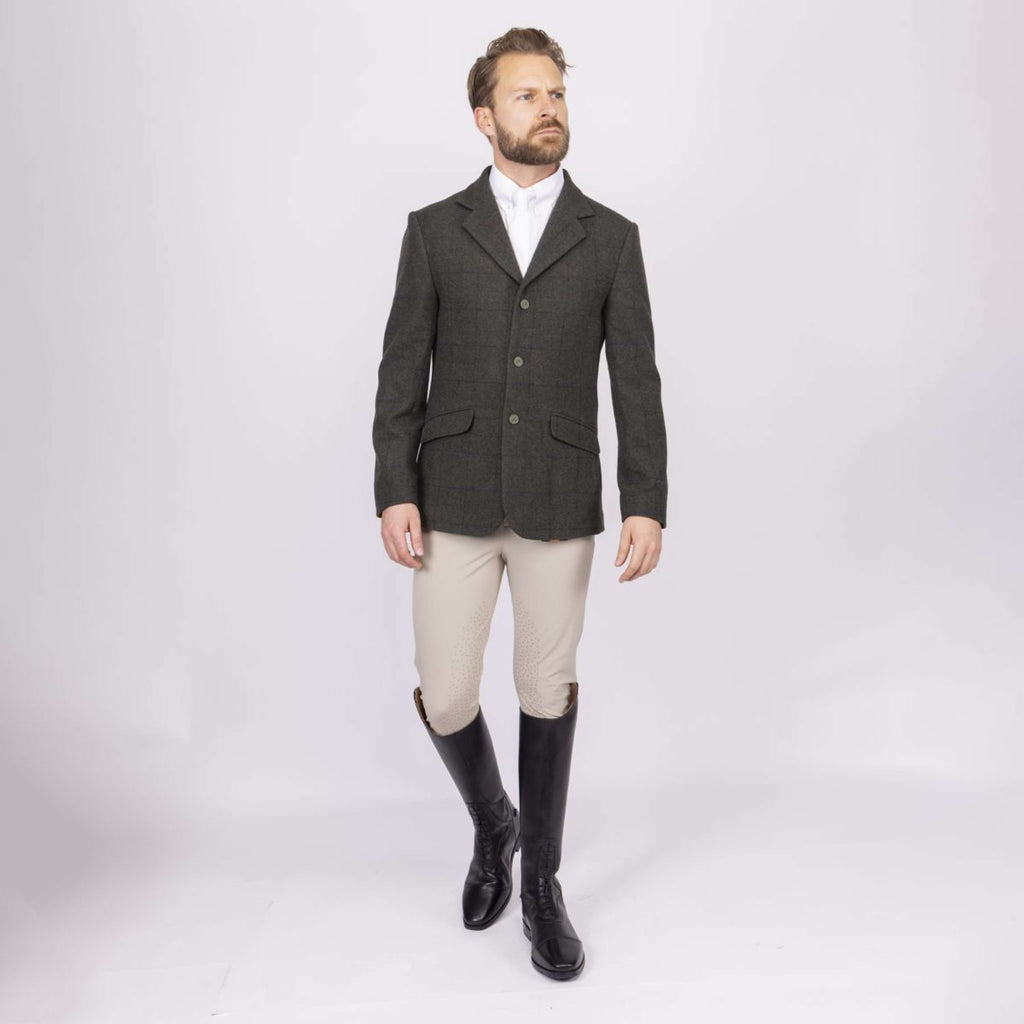 Aubrion by Shires Chaqueta de Competición Saratoga Hombres Elm Verde Check