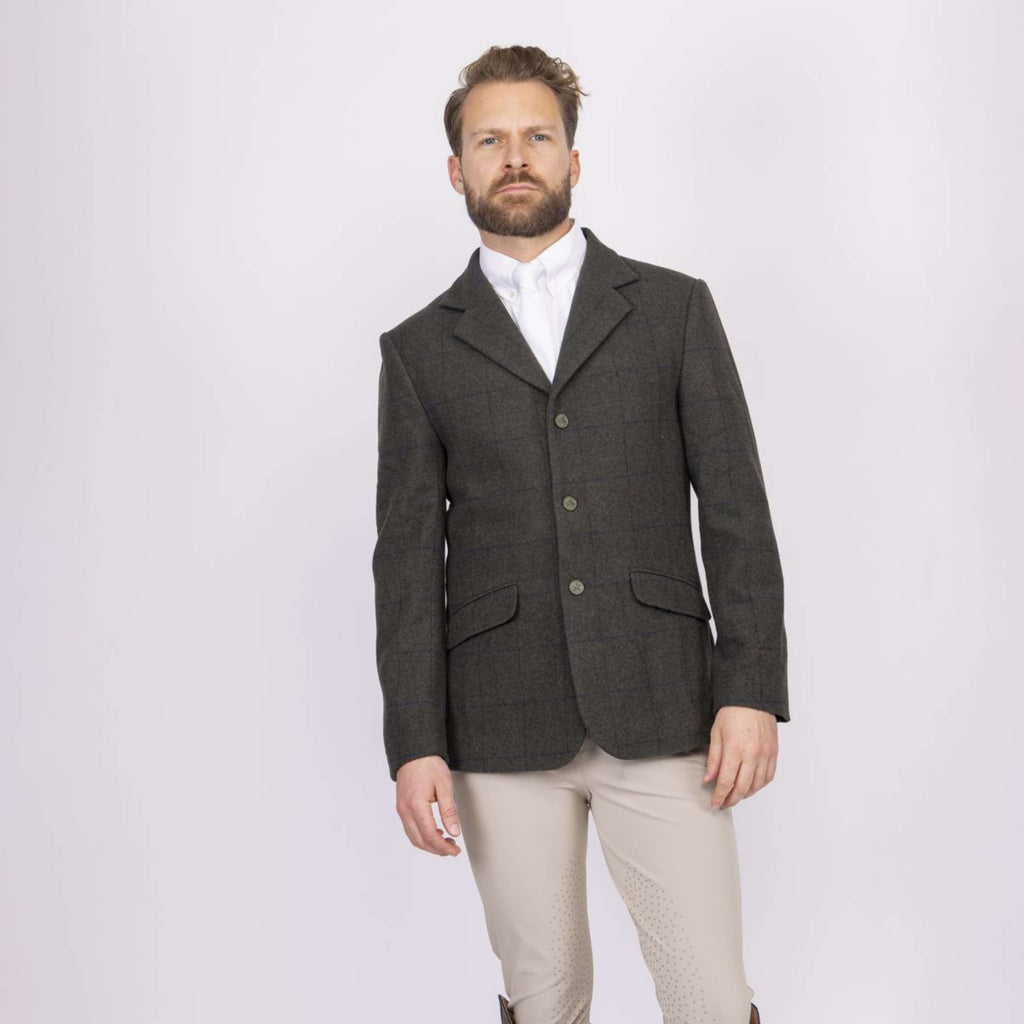 Aubrion by Shires Chaqueta de Competición Saratoga Hombres Elm Verde Check