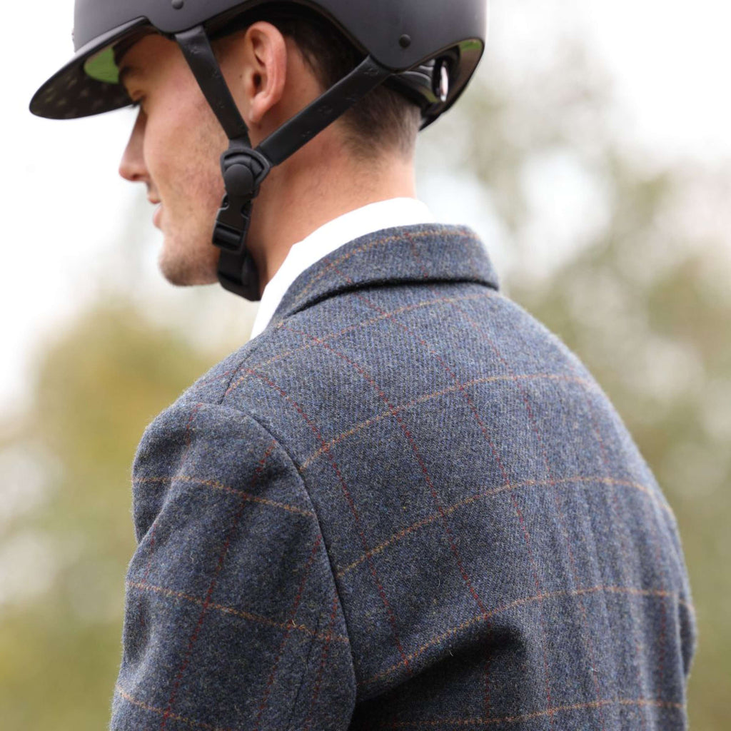 Aubrion by Shires Chaqueta de Competición Saratoga Hombres Juniper Navy Check