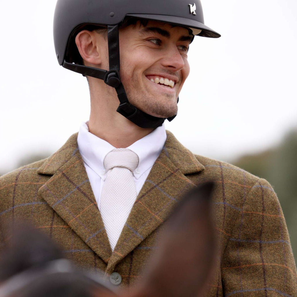 Aubrion by Shires Chaqueta de Competición Saratoga Hombres Marron Roble Check