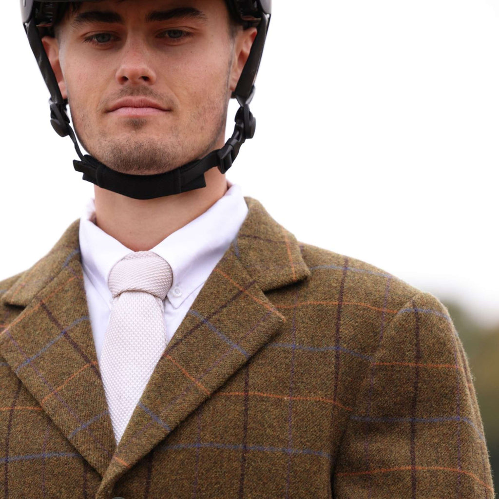 Aubrion by Shires Chaqueta de Competición Saratoga Hombres Marron Roble Check