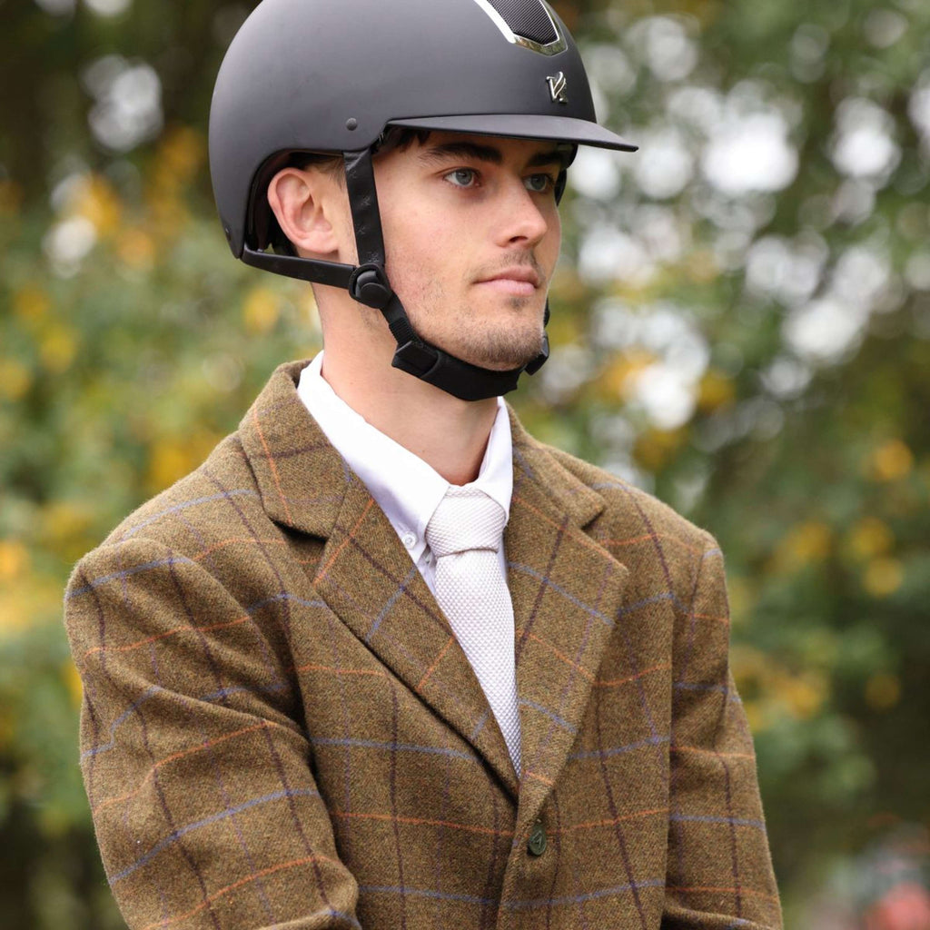Aubrion by Shires Chaqueta de Competición Saratoga Hombres Marron Roble Check