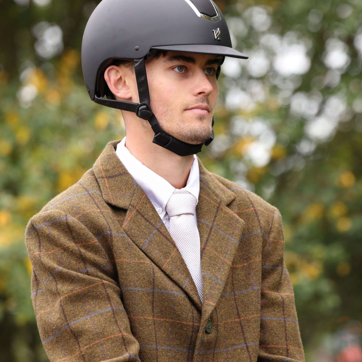 Aubrion by Shires Chaqueta de Competición Saratoga Hombres Marron Roble Check