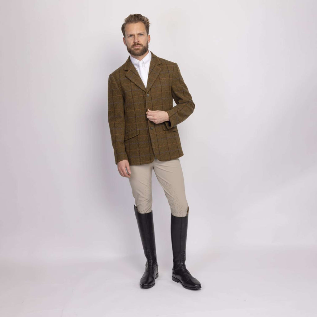 Aubrion by Shires Chaqueta de Competición Saratoga Hombres Marron Roble Check