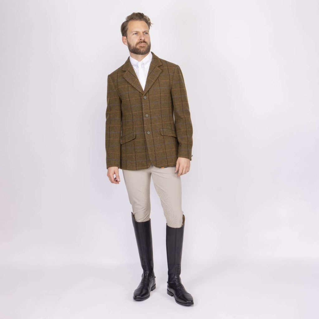 Aubrion by Shires Chaqueta de Competición Saratoga Hombres Marron Roble Check