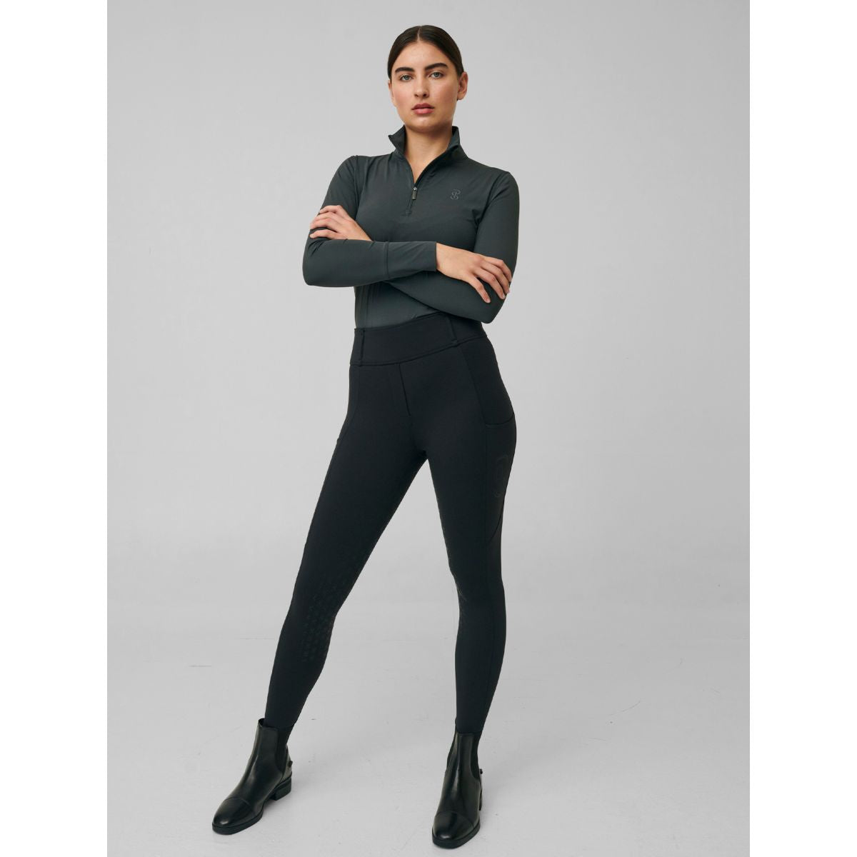 PS of Sweden Legging de Equitación Katja Full Grip Negro