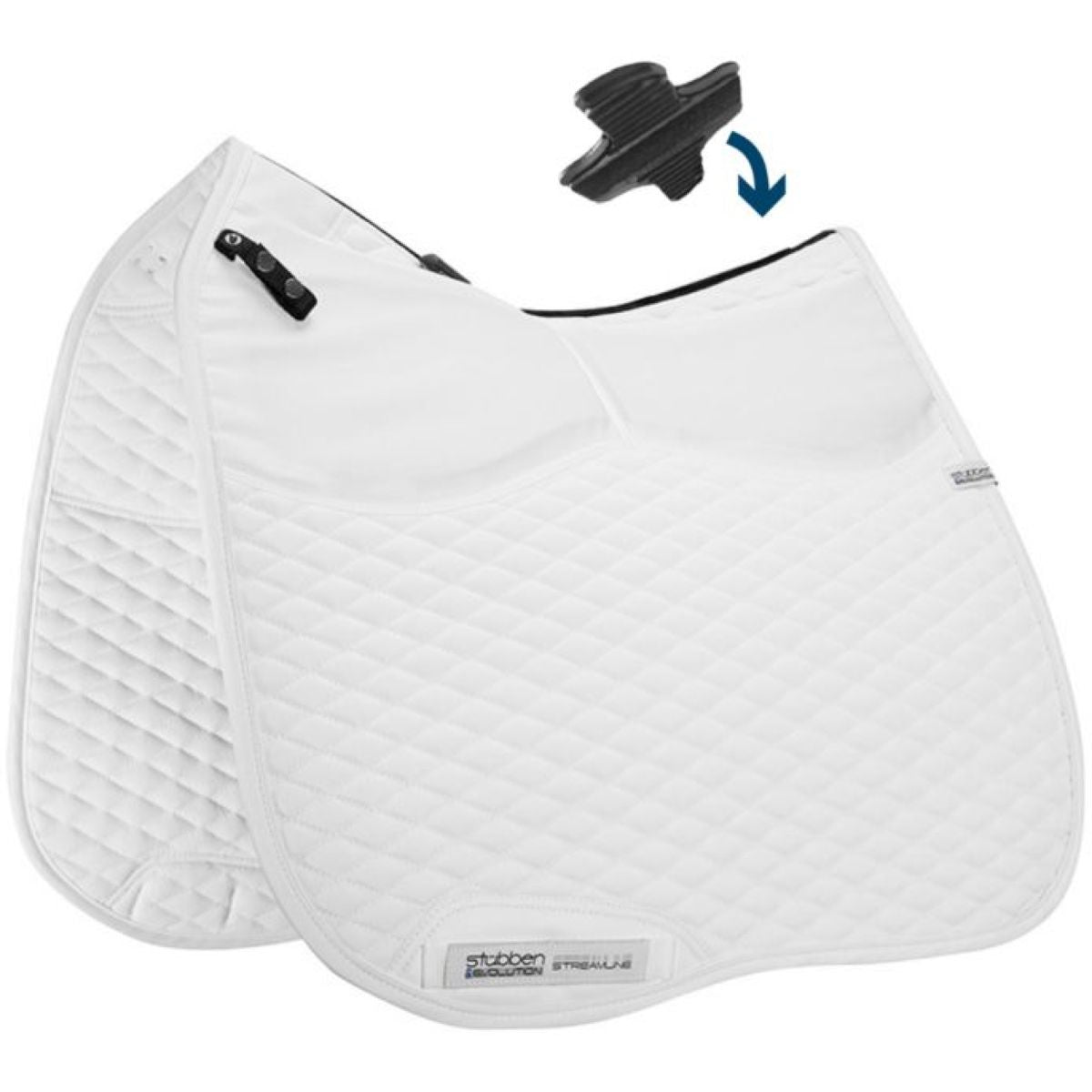 Stübben Almohadilla de Corrección Streamline Doma Blanco