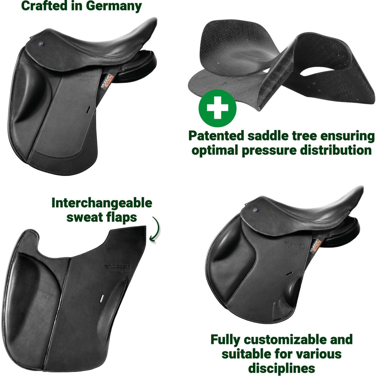 Stübben Silla de Salto REVsport Negro