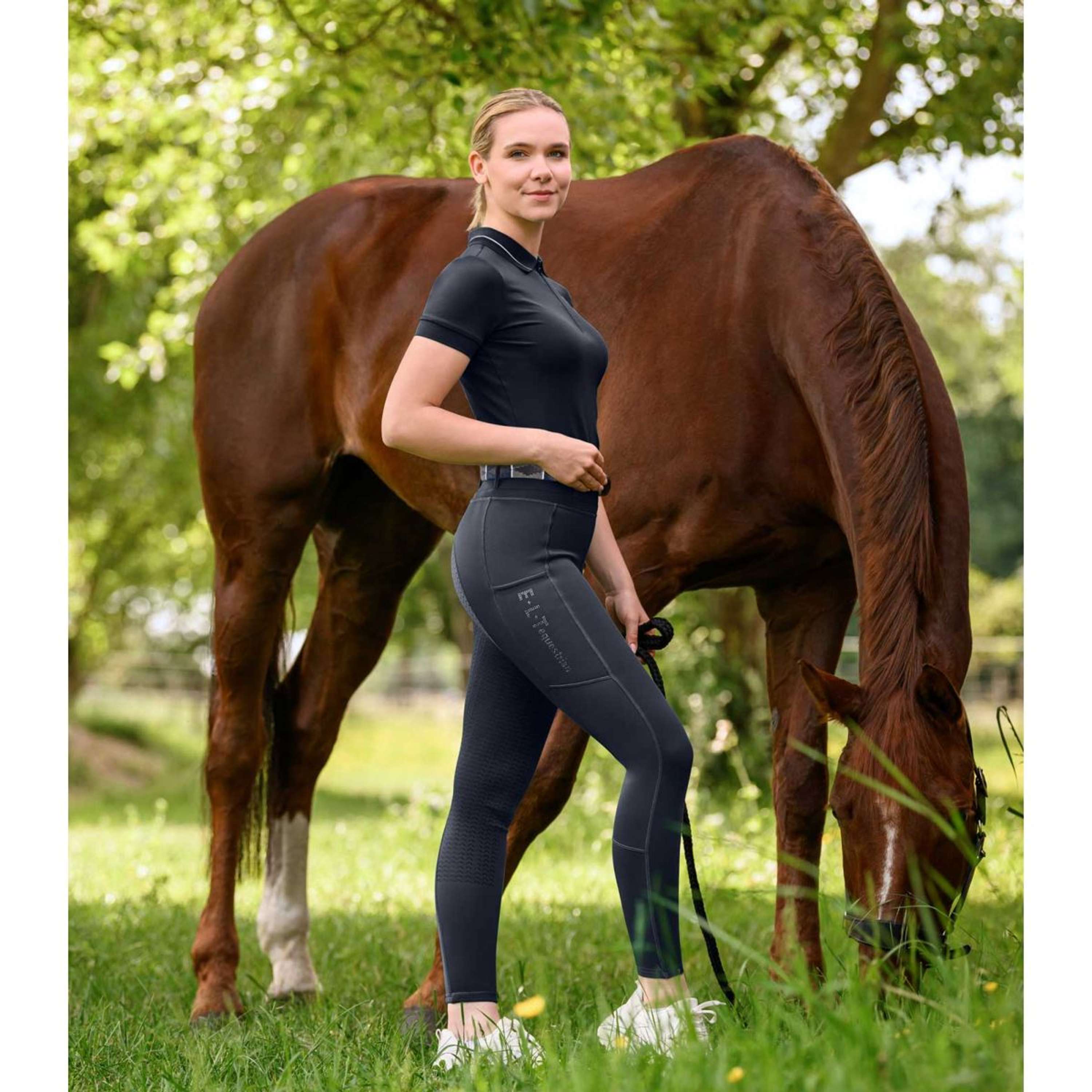 ELT Legging de Equitación Ella Glam Azul Noche
