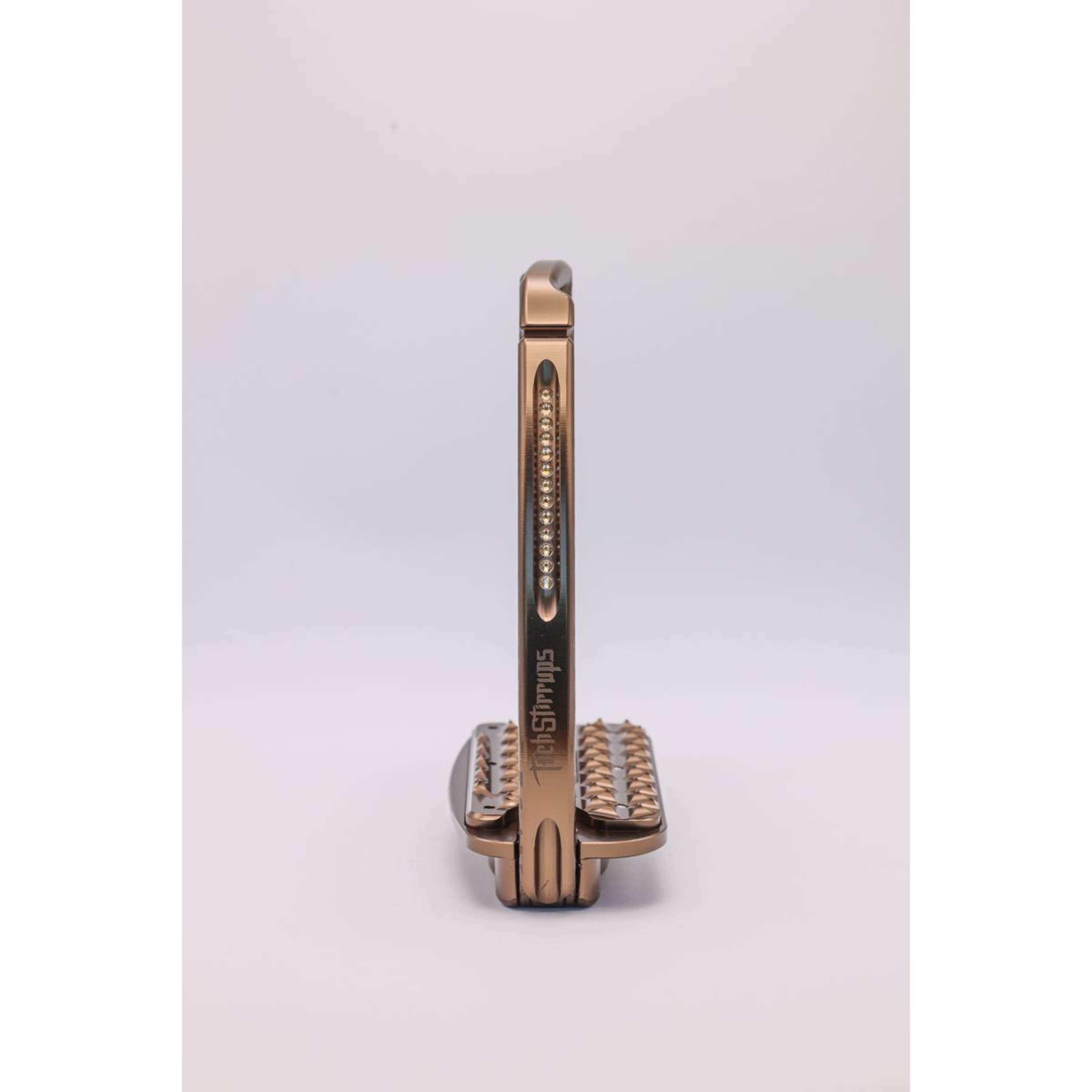 Tech Stirrups Estribos Venice Sloped EVO Leopard Rosegold