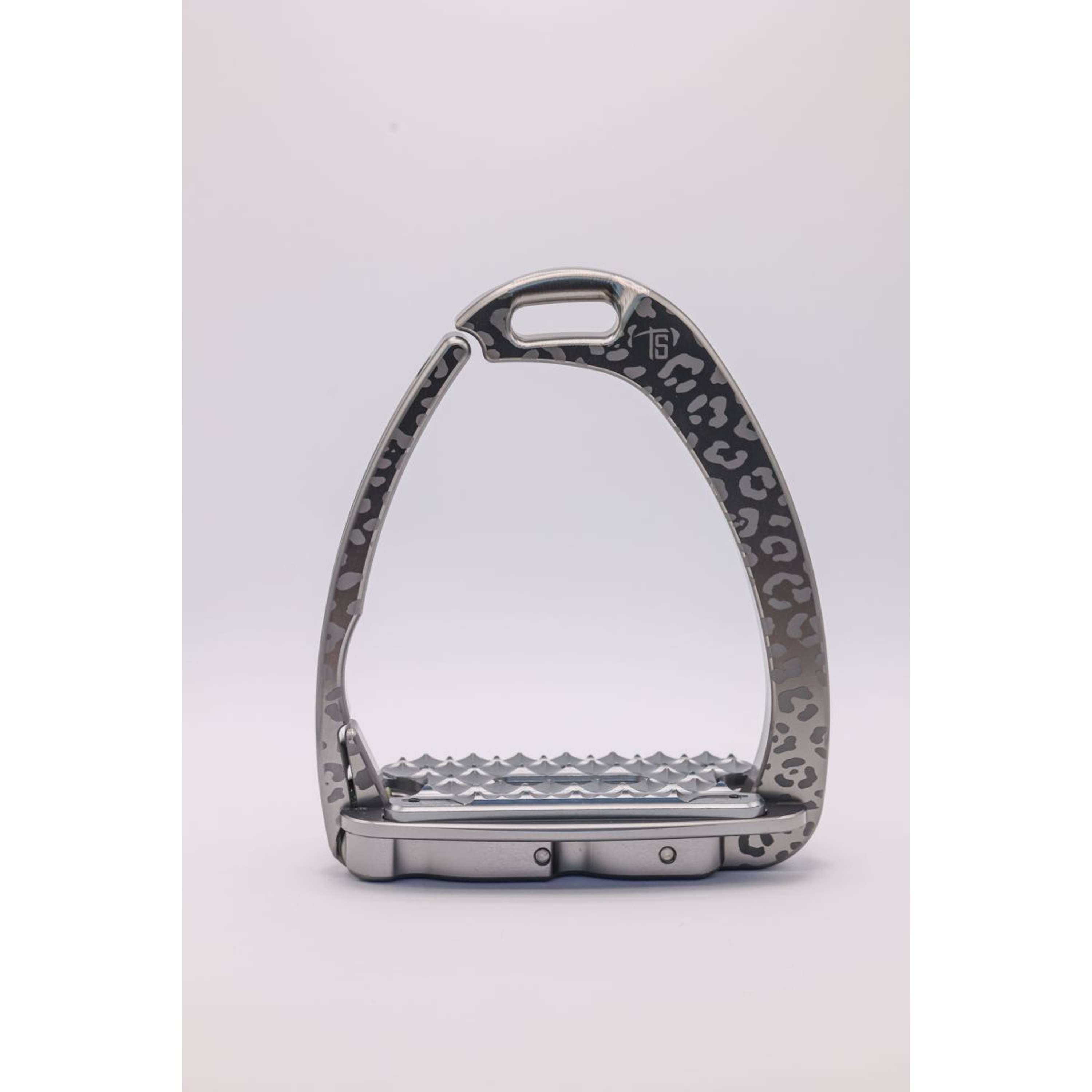 Tech Stirrups Estribos Venice Children Leopard Titanium