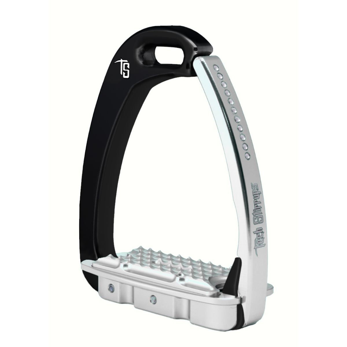 Tech Stirrups Estribos Venice Swarovski Kind Negro/Plata
